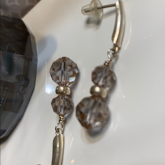 Swarovski crystals earrings with Sterling silver - Picture 2 of 5